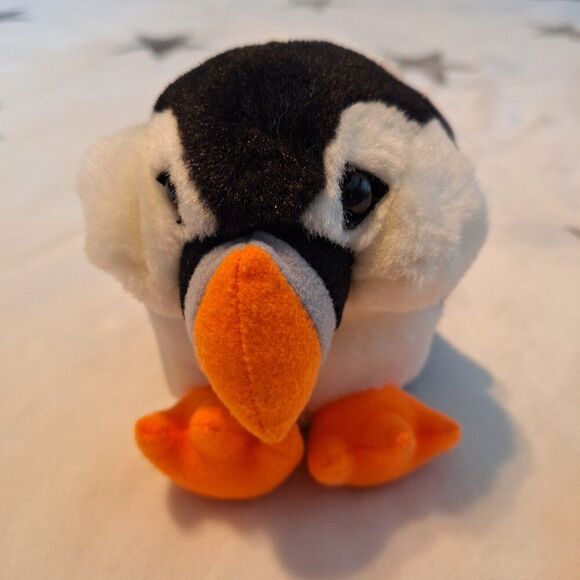 Vintage Swibco PUFFKINS, Lot of 3 Flo Flamingo, Puddles Duck, Poppins Penguin - Picture 10 of 15